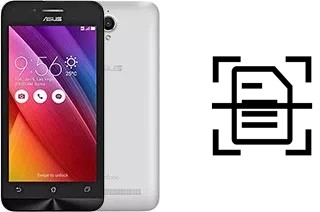 Scan document on an Asus Zenfone Go T500