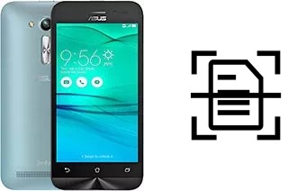 Scan document on an Asus Zenfone Go ZB452KG