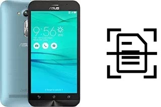 Scan document on an Asus Zenfone Go ZB500KL