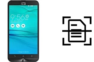 Scan document on an Asus Zenfone Go ZB552KL