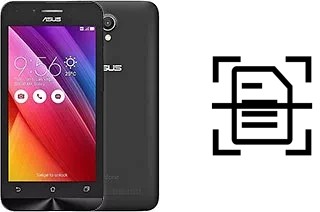 Scan document on an Asus Zenfone Go ZC451TG