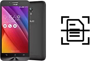 Scan document on an Asus Zenfone Go ZC500TG