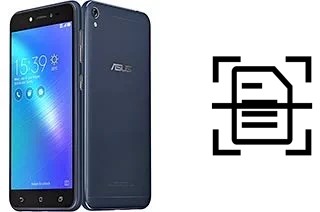 Scan document on an Asus Zenfone Live ZB501KL