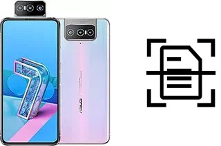 Scan document on an Asus Zenfone 7 ZS670KS