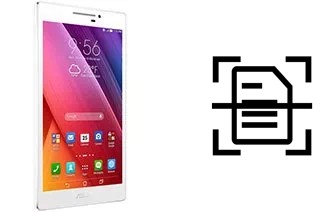 Scan document on an Asus Zenpad 7.0 Z370CG