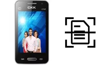 Scan document on a CKK-mobile CKK mobile C707