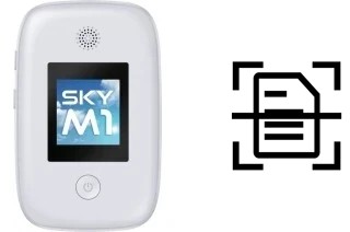 Scan document on a Cloud Mobile Sky M1