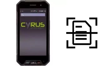 Scan document on a Cyrus CS27