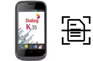 Scan document on a Dialog K35