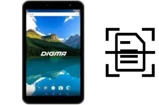 Scan document on a Digma Optima 8019N 4G