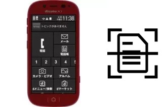 Scan document on a DoCoMo F-06F