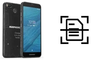 Scan document on a Fairphone 3