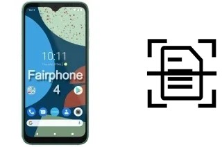 Scan document on a Fairphone 4