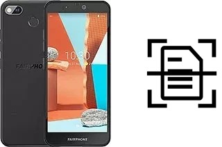 Scan document on a Fairphone 3+