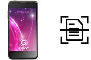 Scan document on a Gigabyte GSmart Simba SX1