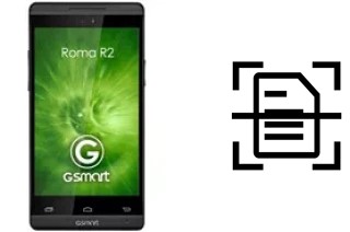 Scan document on a Gigabyte GSmart Roma R2