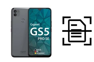 Scan document on a Gigaset GS5 PRO SE