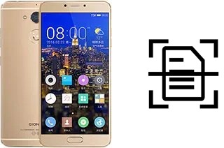 Scan document on a Gionee S6 Pro