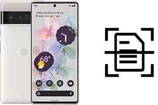 Scan document on a Google Pixel 6 Pro