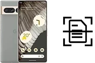 Scan document on a Google Pixel 7 Pro
