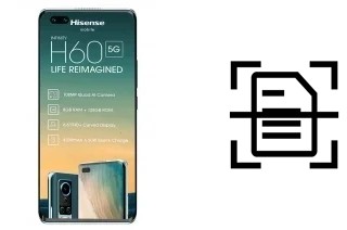 Scan document on a HiSense H60 5G