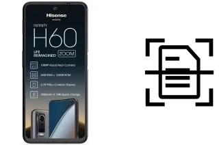 Scan document on a HiSense H60 Zoom