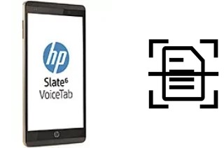 Scan document on a HP Slate6 VoiceTab