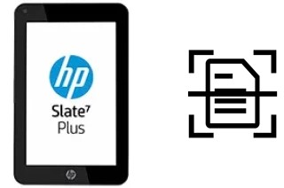 Scan document on a HP Slate7 Plus