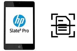 Scan document on a HP Slate8 Pro