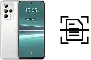 Scan document on a HTC U23 Pro