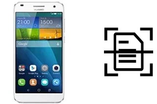 Scan document on a Huawei Ascend G7