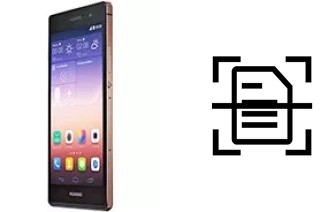 Scan document on a Huawei Ascend P7 Sapphire Edition