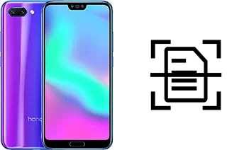 Scan document on a Huawei Honor 10