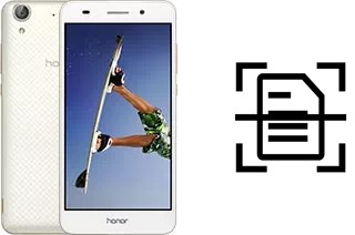 Scan document on a Huawei Honor Holly 3