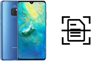 Scan document on a Huawei Mate 20