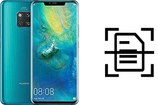 Scan document on a Huawei Mate 20 Pro