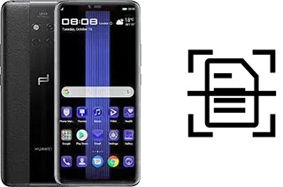 Scan document on a Huawei Mate 20 RS Porsche Design