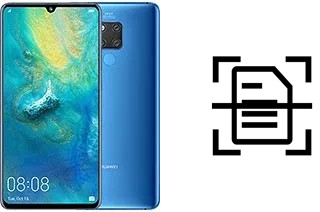 Scan document on a Huawei Mate 20 X