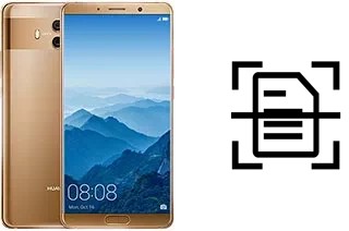 Scan document on a Huawei Mate 10