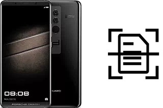 Scan document on a Huawei Mate 10 Porsche Design