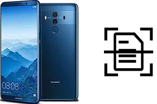 Scan document on a Huawei Mate 10 Pro