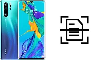 Scan document on a Huawei P30 Pro