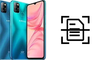 Scan document on an Infinix Hot 10 Lite