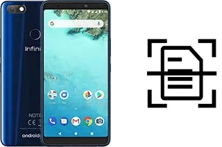 Scan document on an Infinix Note 5