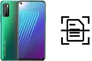 Scan document on an Infinix Note 7 Lite