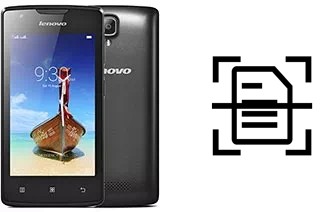 Scan document on a Lenovo A1000