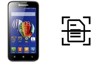 Scan document on a Lenovo A328