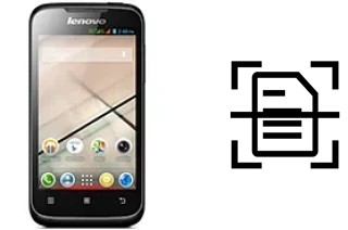 Scan document on a Lenovo A369i