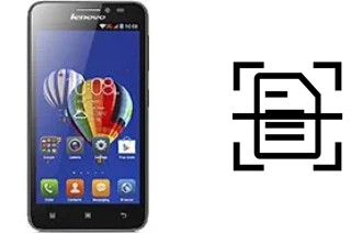 Scan document on a Lenovo A606