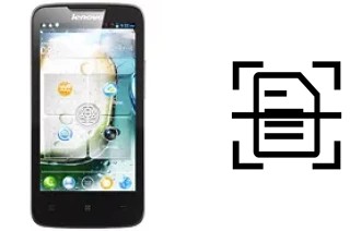 Scan document on a Lenovo A820